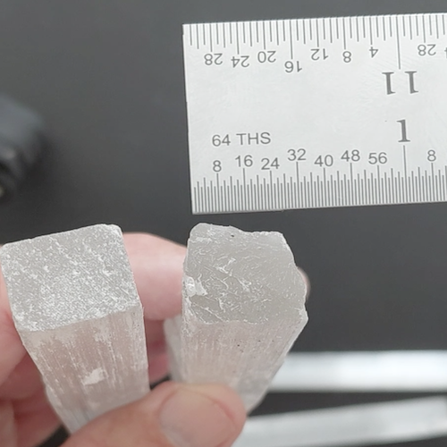 Selenite Lgos, End View